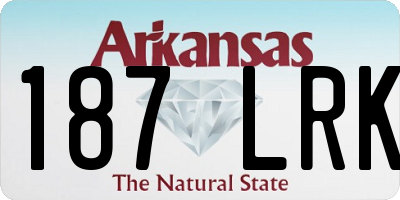 AR license plate 187LRK