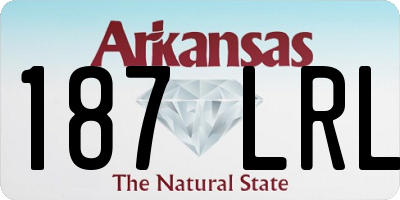 AR license plate 187LRL