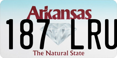 AR license plate 187LRU