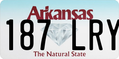 AR license plate 187LRY
