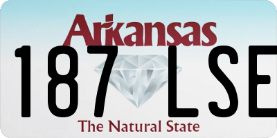 AR license plate 187LSE
