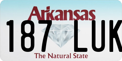 AR license plate 187LUK