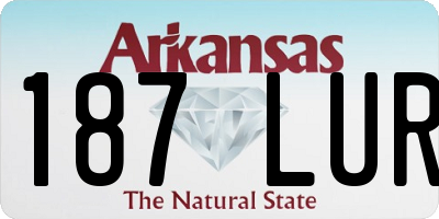 AR license plate 187LUR