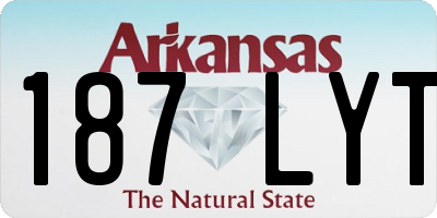AR license plate 187LYT