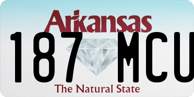 AR license plate 187MCU