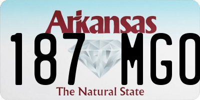 AR license plate 187MGO