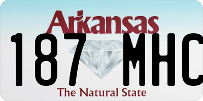 AR license plate 187MHC