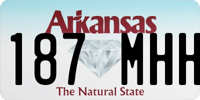 AR license plate 187MHH