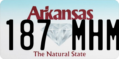 AR license plate 187MHM