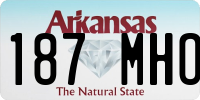 AR license plate 187MHO