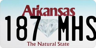 AR license plate 187MHS