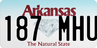 AR license plate 187MHU