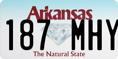 AR license plate 187MHY