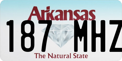 AR license plate 187MHZ