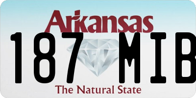 AR license plate 187MIB