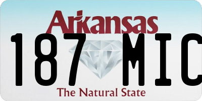 AR license plate 187MIC