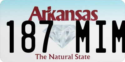 AR license plate 187MIM