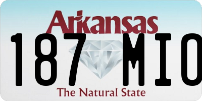 AR license plate 187MIO