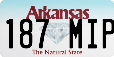 AR license plate 187MIP