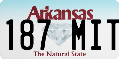 AR license plate 187MIT