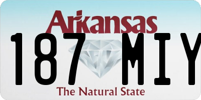 AR license plate 187MIY