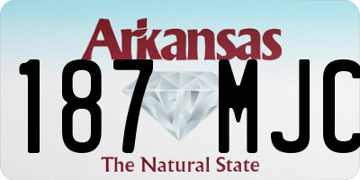 AR license plate 187MJC