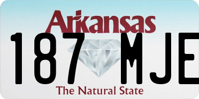 AR license plate 187MJE