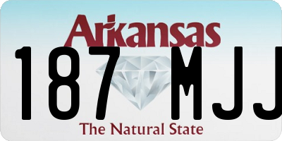 AR license plate 187MJJ