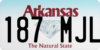 AR license plate 187MJL