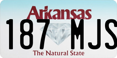 AR license plate 187MJS