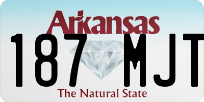 AR license plate 187MJT