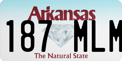 AR license plate 187MLM