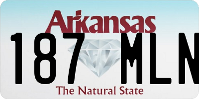AR license plate 187MLN