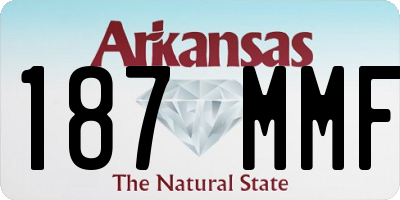 AR license plate 187MMF