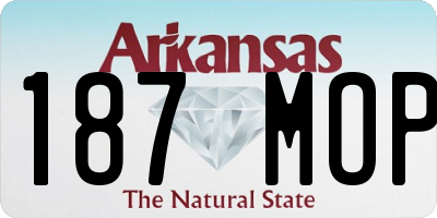AR license plate 187MOP