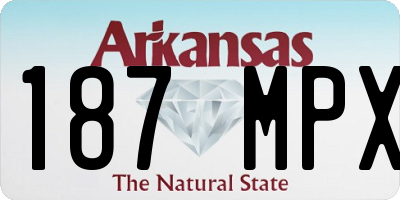 AR license plate 187MPX