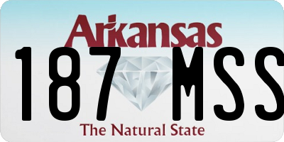 AR license plate 187MSS