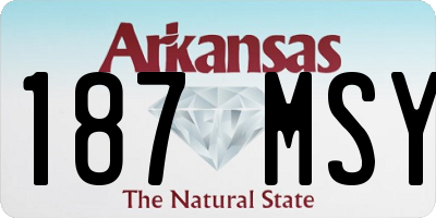 AR license plate 187MSY
