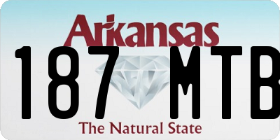 AR license plate 187MTB