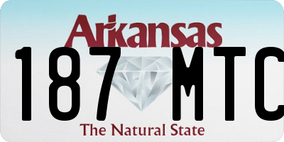 AR license plate 187MTC