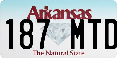 AR license plate 187MTD