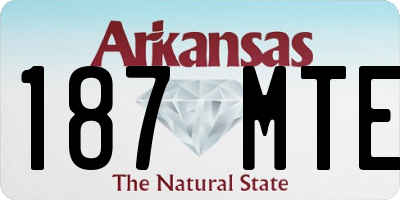 AR license plate 187MTE