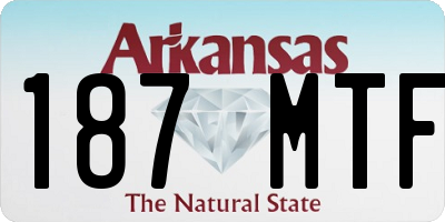 AR license plate 187MTF