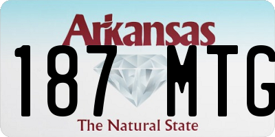AR license plate 187MTG