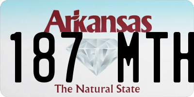 AR license plate 187MTH
