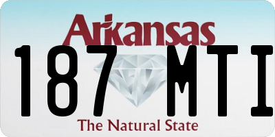 AR license plate 187MTI