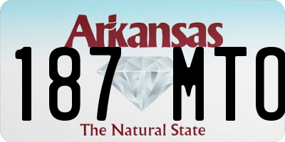 AR license plate 187MTO