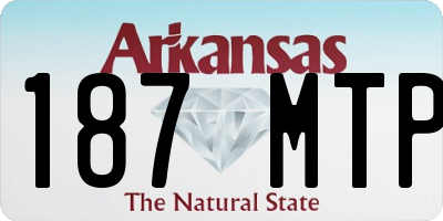 AR license plate 187MTP