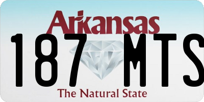 AR license plate 187MTS