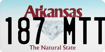 AR license plate 187MTT